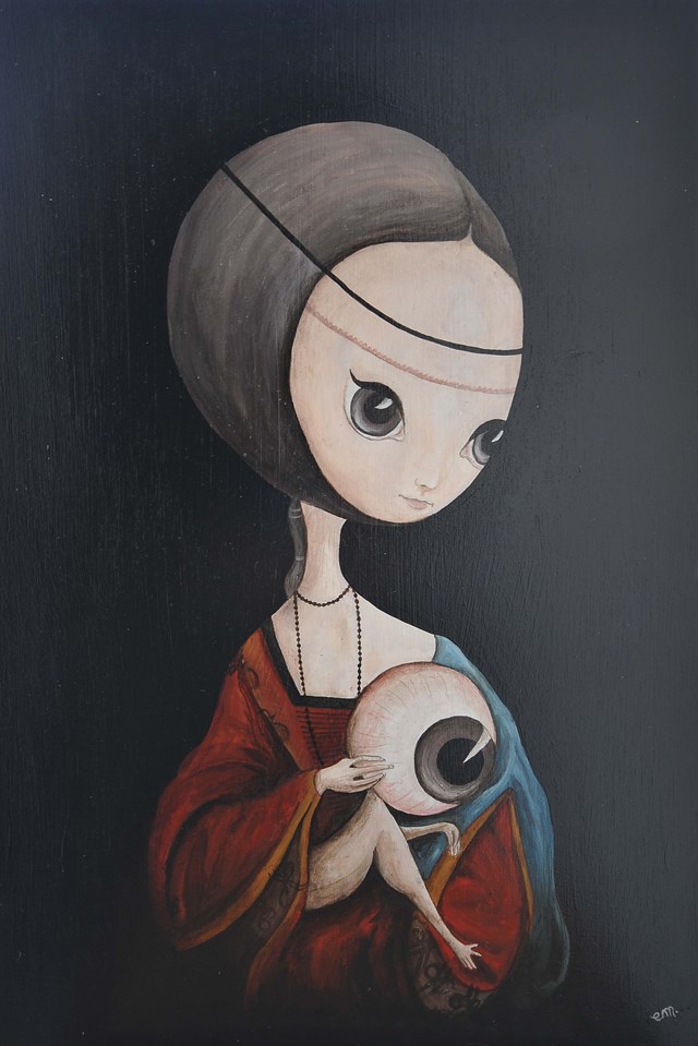 Obraz do salonu artysty Estera Parysz-Mroczkowska pod tytułem Dama z okiem