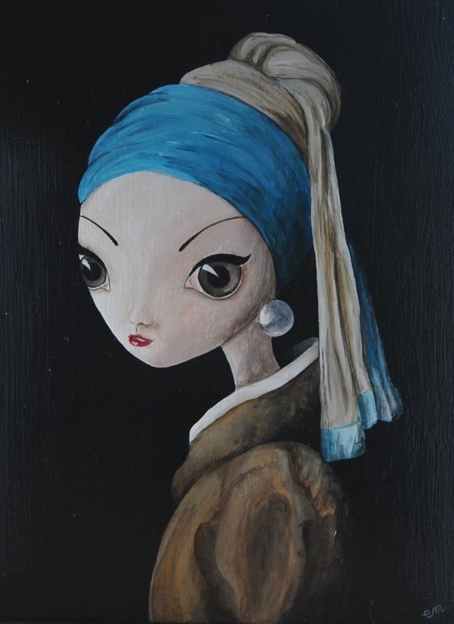 Obraz do salonu artysty Estera Parysz-Mroczkowska pod tytułem Dziewczyna z Perłą