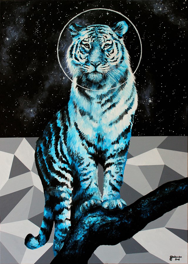Obraz do salonu artysty Zuzanna Jankowska pod tytułem Astro Tiger
