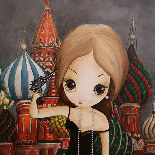 Obraz do salonu artysty Estera Parysz-Mroczkowska pod tytułem Last night in Moscow