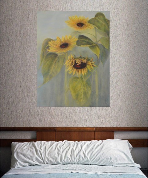 Dont worry: Sunflowers - visualisation by Zofia Dworak