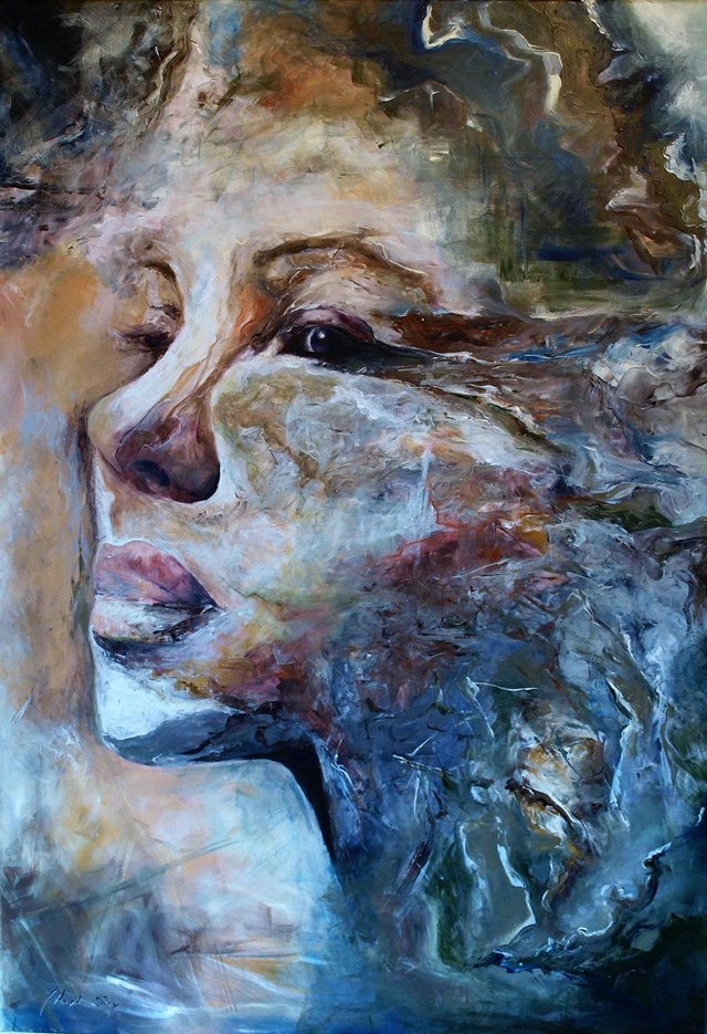 Obraz do salonu artysty J. Aurelia Sikiewicz-Wojtaszek pod tytułem Oblicze Wenus