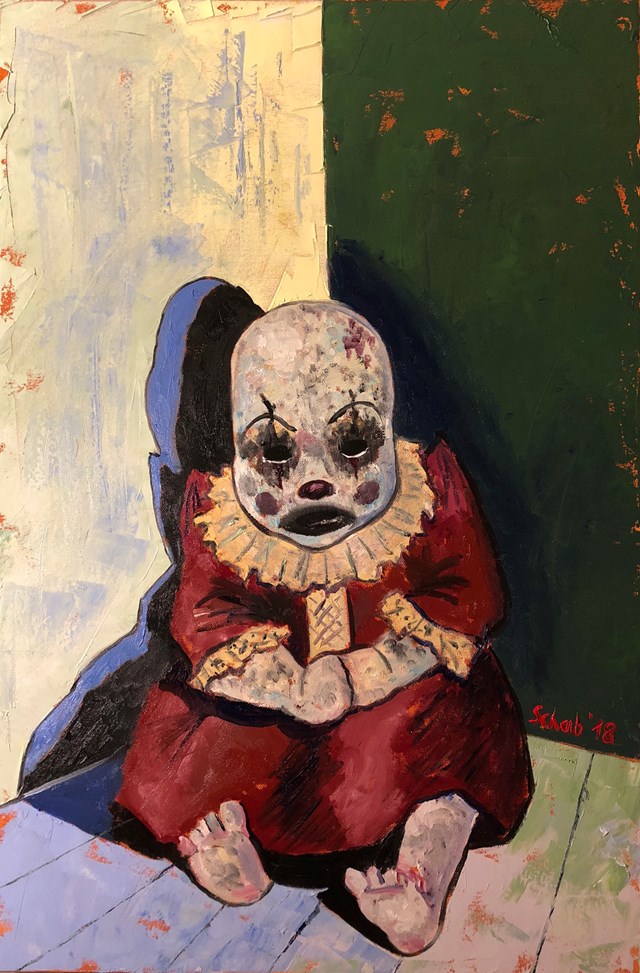 Obraz do salonu artysty David Schab pod tytułem Samotna lalka