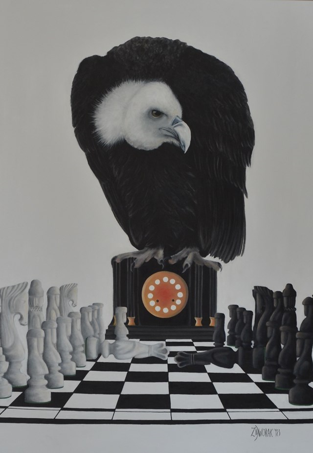 Obraz do salonu artysty Zofia Dworak pod tytułem Upadek królów