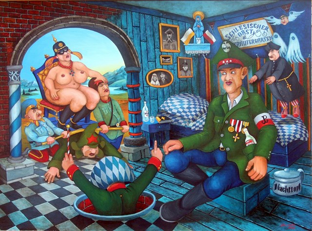 Obraz do salonu artysty Jacek Lipowczan pod tytułem Marzenia weterana