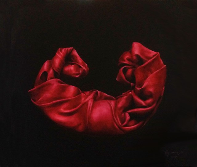 Obraz do salonu artysty Agnieszka Sitko pod tytułem Całuny czerwone I
