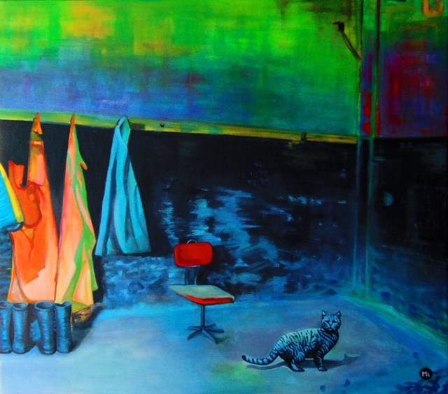Obraz do salonu artysty Magdalena Zalewska (Mlena) pod tytułem Przystań VI