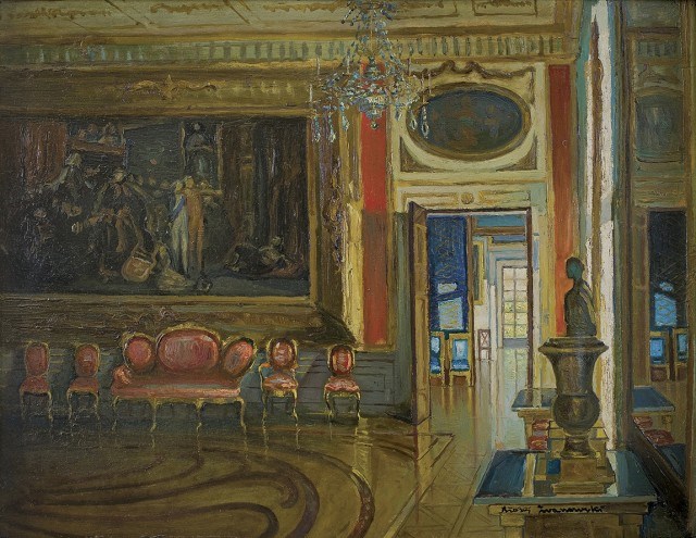 Living room painting by Błażej Iwanowski titled Hall