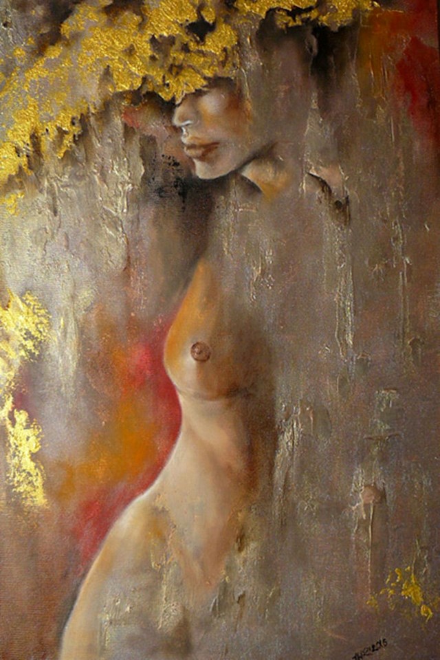 Obraz do salonu artysty Iwona Wierkowska-Rogowska pod tytułem Tajemnice kobiety