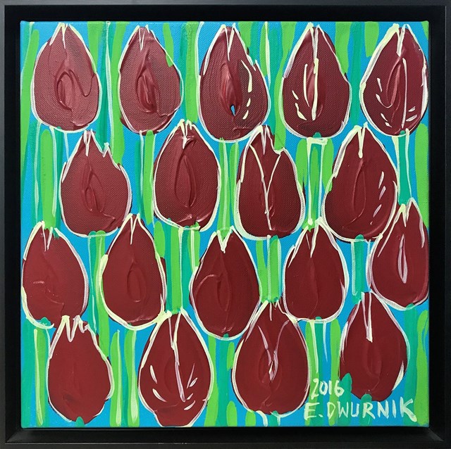 Obraz do salonu artysty Edward Dwurnik pod tytułem Czerwone tulipany 5607
