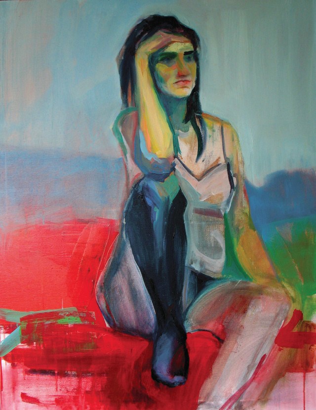 Living room painting by Katarzyna Nolbert-Presia titled Dawn