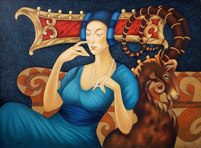 Obraz do salonu artysty Beata Krystek-Borkowska pod tytułem Wróżka
