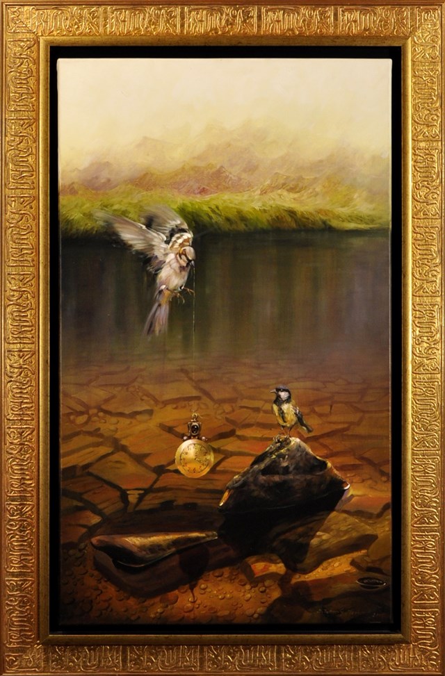 Obraz do salonu artysty Danuta Tatar-Grzesiak pod tytułem Jezioro II