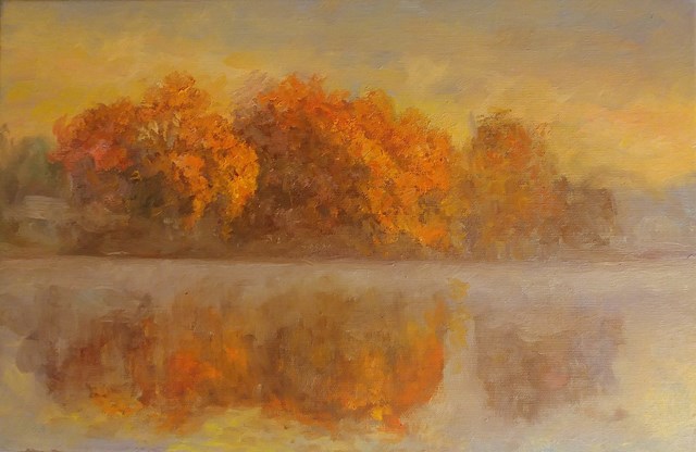 Living room painting by Leonid Dudiy titled Autumn