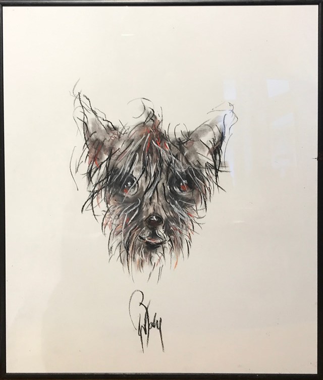 Obraz do salonu artysty Bożena Wahl pod tytułem Pies 2