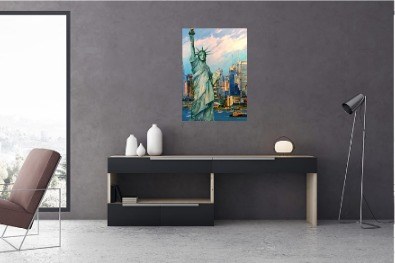 Nowy Jork, Statua Wolności - wizualizacja pracy autora Piotr Rembieliński