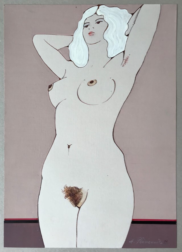 Obraz do salonu artysty Henryk Płóciennik pod tytułem Kobieta leżąca