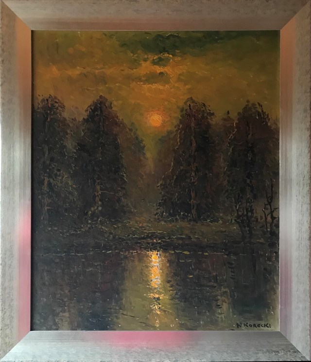Obraz do salonu artysty Wiktor Korecki pod tytułem Zachód Słońca