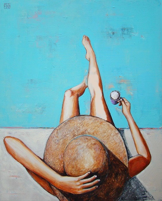 Obraz do salonu artysty Renata Magda pod tytułem Floating thoughts..