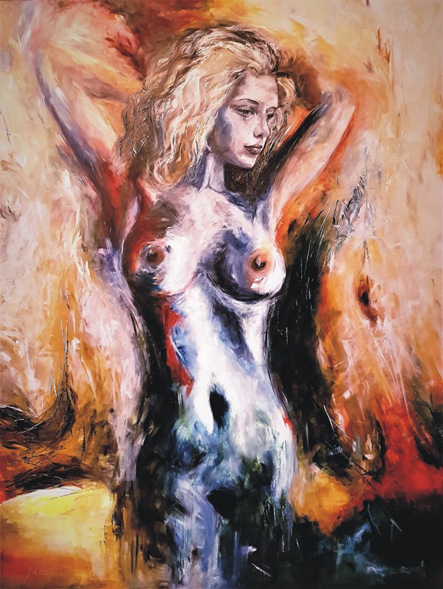 Obraz do salonu artysty J. Aurelia Sikiewicz-Wojtaszek pod tytułem Akt kobiety