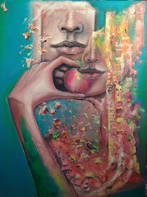 Obraz do salonu artysty Łukasz Jankiewicz pod tytułem Raj utracony