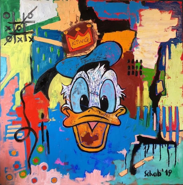Obraz do salonu artysty David Schab pod tytułem Król Donald