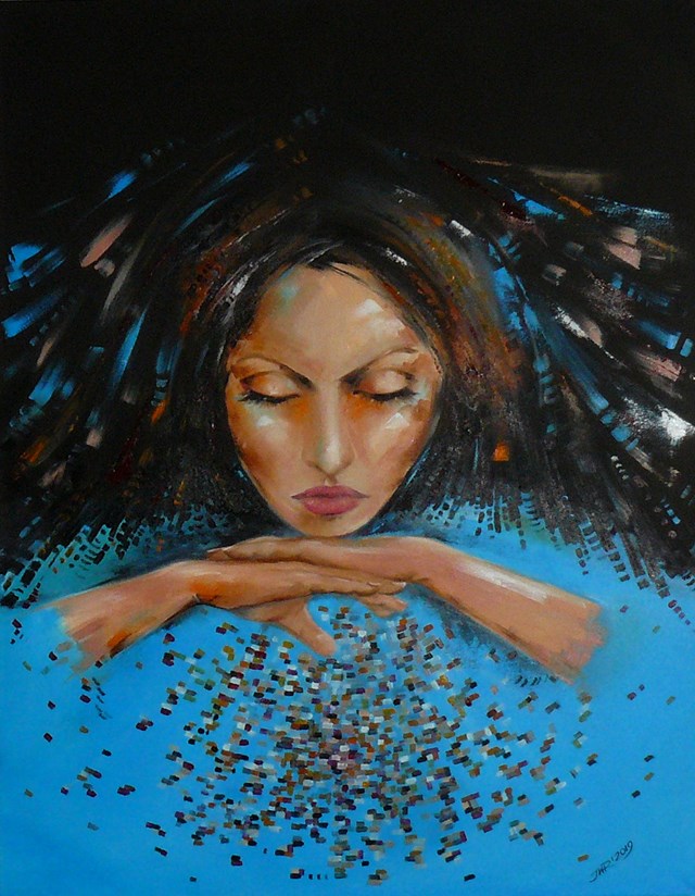 Obraz do salonu artysty Iwona Wierkowska-Rogowska pod tytułem Incepcja