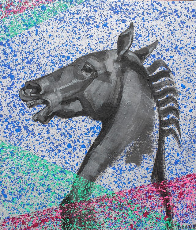 Obraz do salonu artysty Małgorzata Łodygowska pod tytułem Koń