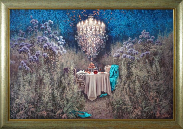 Obraz do salonu artysty Joanna Sierko-Filipowska pod tytułem Niedokończona kolacja – jesień III 