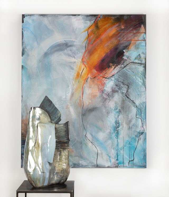 Obraz do salonu artysty Joanna Roszkowska pod tytułem FROZEN ENERGY