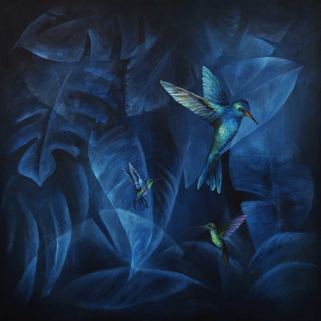 Obraz do salonu artysty Agnieszka Stachowska pod tytułem Kolibry