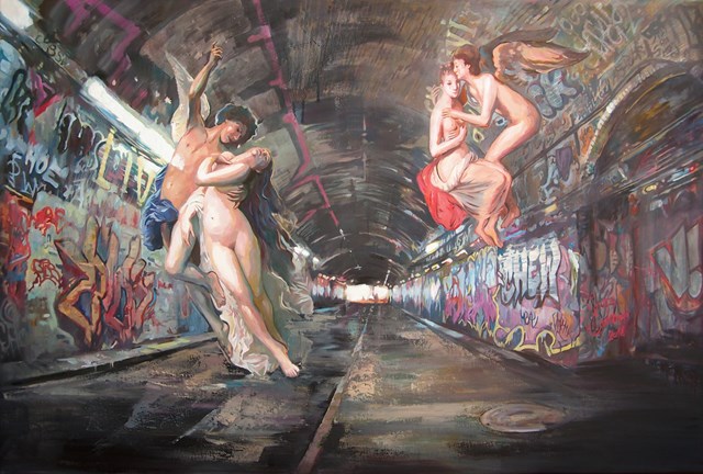Obraz do salonu artysty Janusz Orzechowski pod tytułem Art Tunel