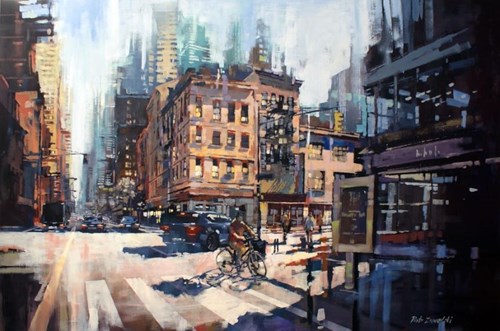 Obraz do salonu artysty Piotr Zawadzki pod tytułem Szumy miasta - NYC poranek