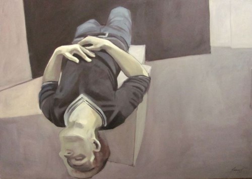 Living room painting by Jakub Godziszewski titled Dreamer