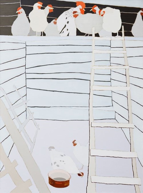Obraz do salonu artysty Magdalena Jędrzejczyk pod tytułem Eternit - białe zabawki 5