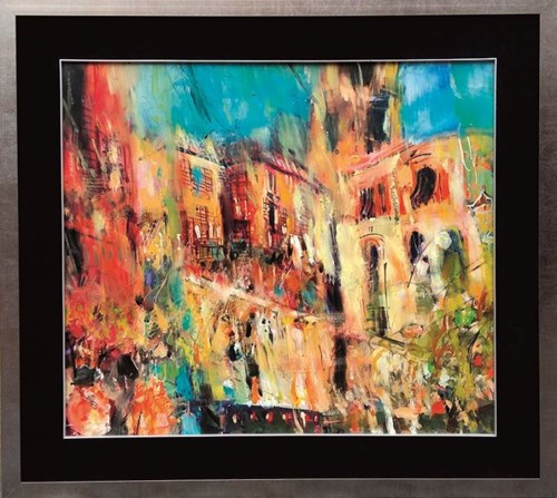 Living room painting by Krzysztof Ludwin titled Sicily