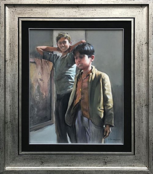 Obraz do salonu artysty Jan Dubrowin pod tytułem ODWIEDZINY
