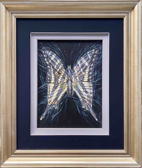 Living room painting by Anastazja Markovych titled Butterfly