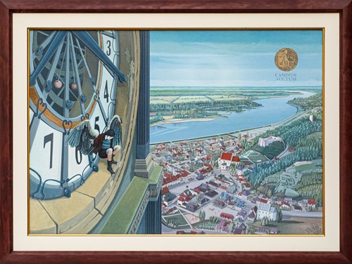 Obraz do salonu artysty Włodzimierz Kwiatkowski pod tytułem Niekłamane wyolbrzymienie - Candide Auctum
