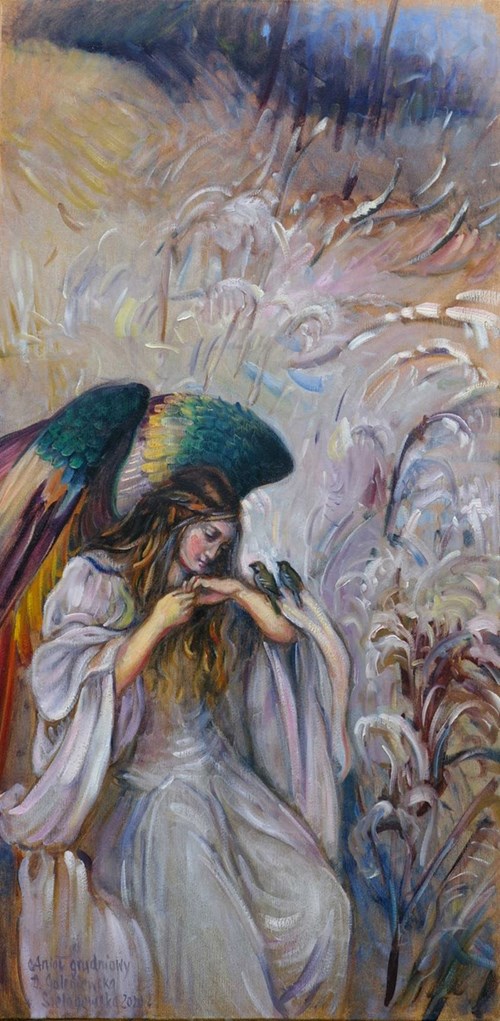 Obraz do salonu artysty Dorota Goleniewska-Szelągowska pod tytułem Grudniowy anioł