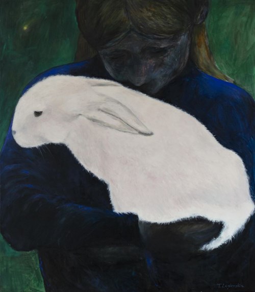 Living room painting by Teresa Legierska titled Rabbit