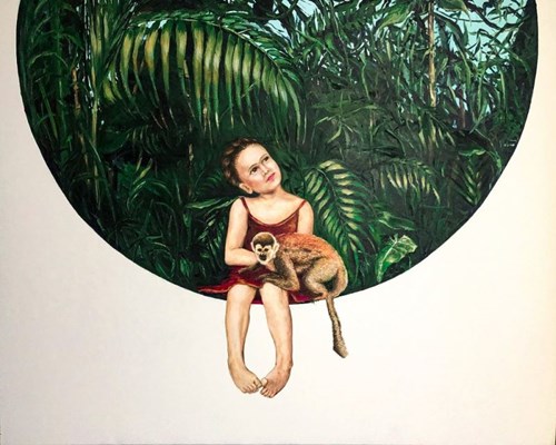 Living room painting by Joanna Czajkowska titled My Frida