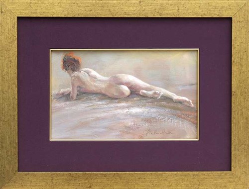 Living room painting by Daniel Pielucha titled Nude