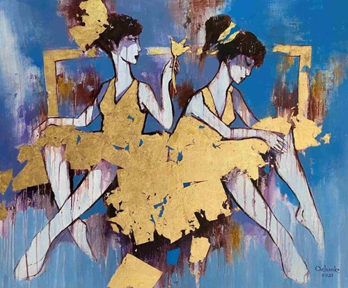 Obraz do salonu artysty Eugeniusz Ochonko pod tytułem Magica pasion de la danza