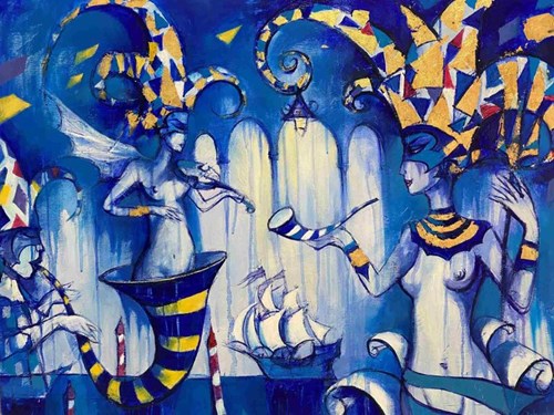 Obraz do salonu artysty Eugeniusz Ochonko pod tytułem La Musica del Mar