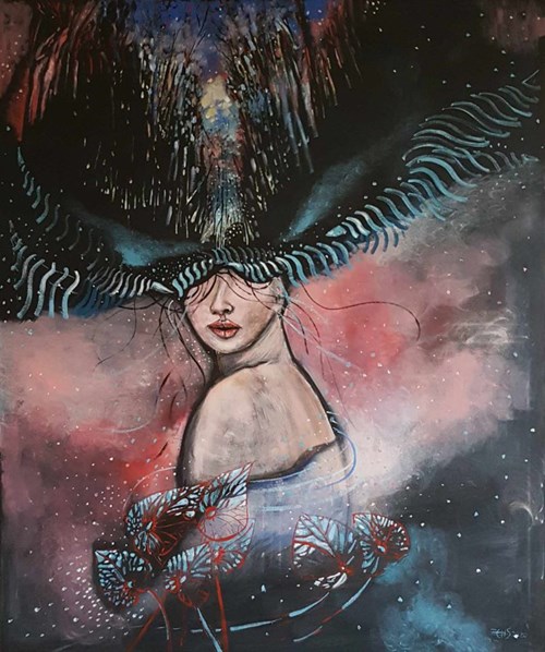 Obraz do salonu artysty Żaneta Chłostowska - Szwaczka pod tytułem Przed jesieni świtem