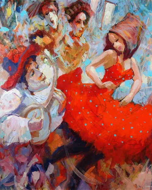 Obraz do salonu artysty Tomasz Bachanek pod tytułem Ku radości i spełnieniu