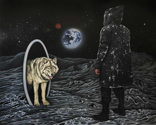 Obraz do salonu artysty Maciej Rauch pod tytułem On the moon