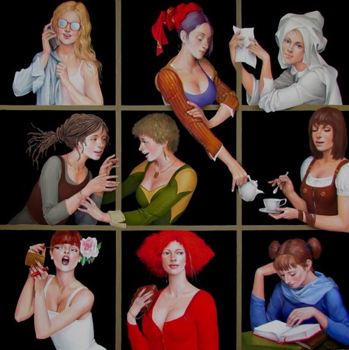 Obraz do salonu artysty Andrejus Kovelinas pod tytułem Women