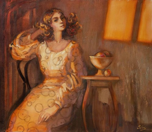 Living room painting by Eleonora Bubaszkina titled A ray of hope